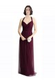 Long Red Sleeveless A-Line Keyhole Back Bridesmaid Dress / Evening Dress Birmingham