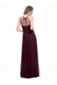 Long Red Sleeveless A-Line Tulle Bridesmaid Dress Birmingham
