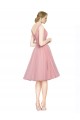 Knee Length Pink Sleeveless A-Line Bridesmaid Gown Birmingham