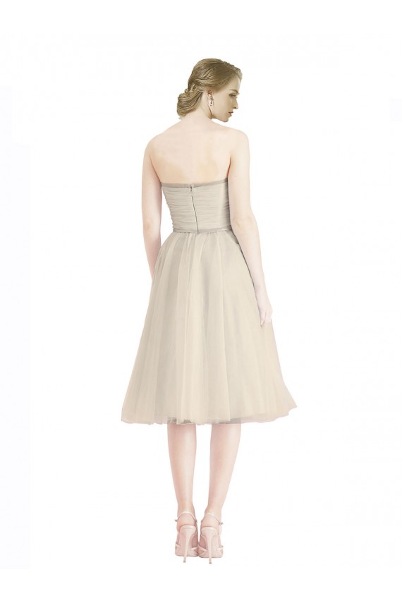 Cocktail Length Sleeveless A-Line Bridesmaid Dress Birmingham