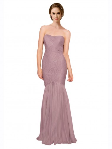 Long Sleeveless Mermaid Bridesmaid Dress Birmingham