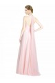 Long Mint Green Sleeveless A-Line Low Back Bridesmaid Dress Birmingham