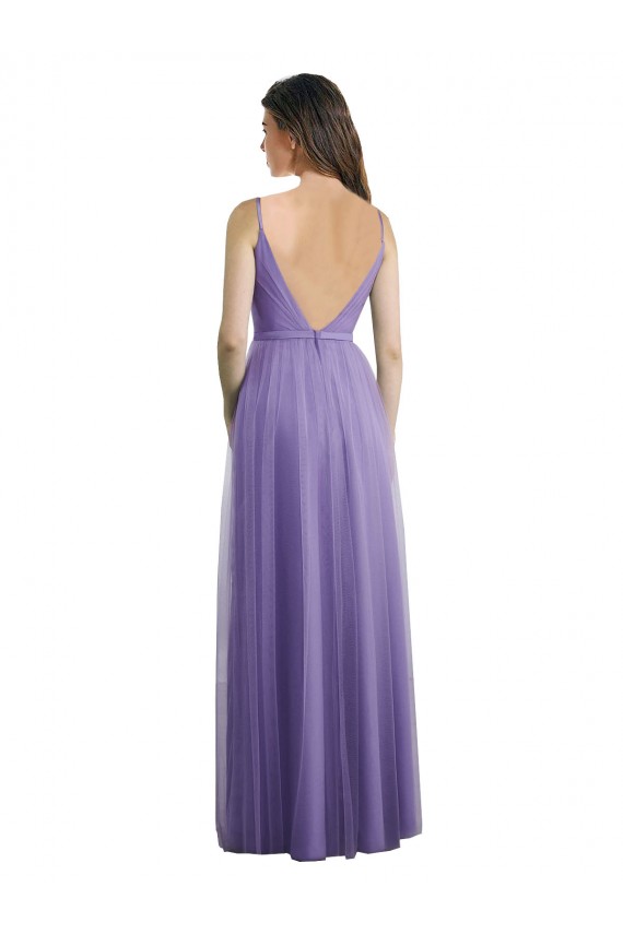 Long Sleeveless A-Line V-Back Formal Dress / Bridesmaid Dress Birmingham