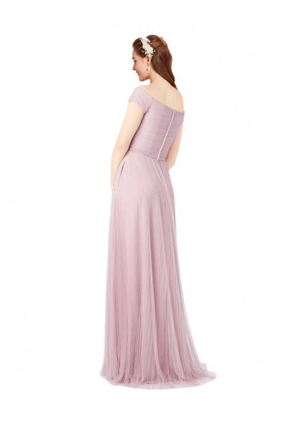 Long Sleeveless A-Line Tulle Bridesmaid Dress / Evening Dress Birmingham