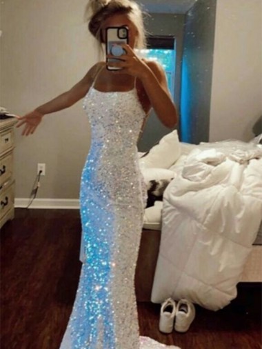 Sweep Train Sleeveless Sheath Velvet Sequin Evening Dress Birmingham