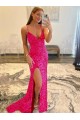 Sweep Train Long Sleeveless Sheath Velvet Sequin Gowns Birmingham