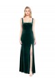 Long Dark Green Sleeveless A-Line Prom Dress / Bridesmaid Dress Birmingham