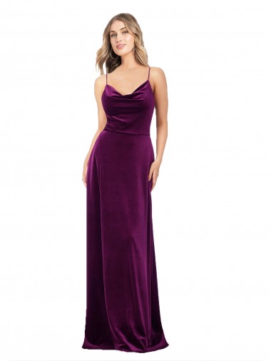 Long Grape Sleeveless A-Line Open Back Formal Evening Gown / Prom Dress / Bridesmaid Dress Birmingham