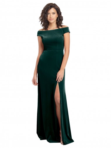Long Dark Green Cap Sleeves A-Line Formal Evening Gown / Prom Dress / Bridesmaid Dress Birmingham