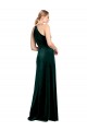 Long Dark Green Sleeveless A-Line Keyhole Back Prom Dress / Bridesmaid Dress Birmingham