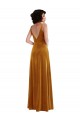 Long Gold Sleeveless Trumpet V-Back Semi Formal Evening Dress / Prom Dress / Bridesmaid Dress Birmingham