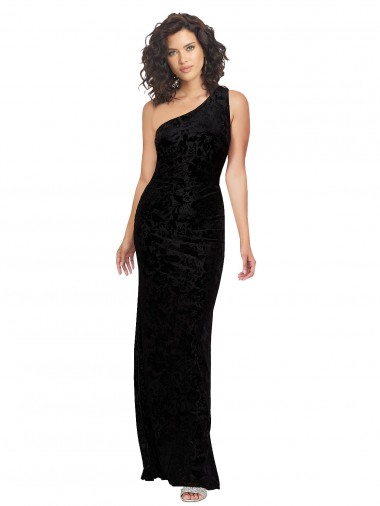 Long Black Sleeveless Sheath Bridesmaid Dresses Birmingham