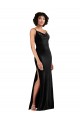 Long Black Sleeveless Column Low Back Black Tie Evening Gown / Prom Dress / Bridesmaid Dress Birmingham