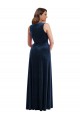Long Dark Navy Sleeveless Sheath Formal Plus Size Evening Gown / Prom Dress / Bridesmaid Dress Birmingham