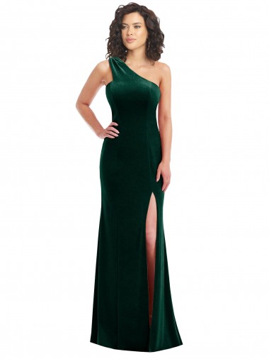 Long Dark Green Sleeveless Trumpet Black Tie Prom Dress / Bridesmaid Dress Birmingham