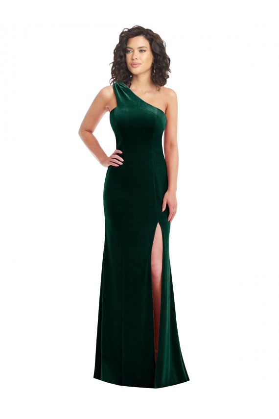 Long Dark Green Sleeveless Trumpet Black Tie Prom Dress / Bridesmaid Dress Birmingham