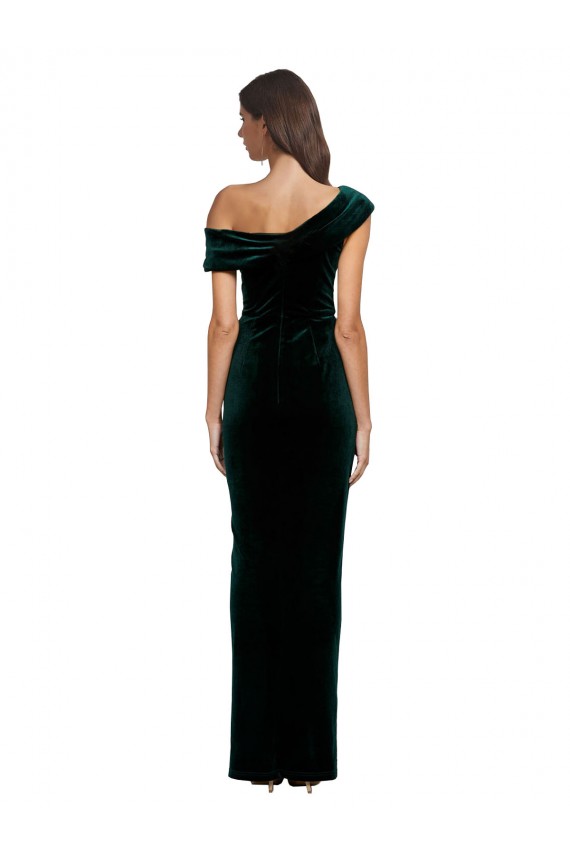 Long Dark Green Sleeveless Sheath High Low Evening Gown / Prom Dress / Bridesmaid Dress Birmingham