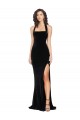 Long Black Sleeveless Sheath Low Back Semi Formal Evening Dress / Prom Dress / Bridesmaid Dress Birmingham